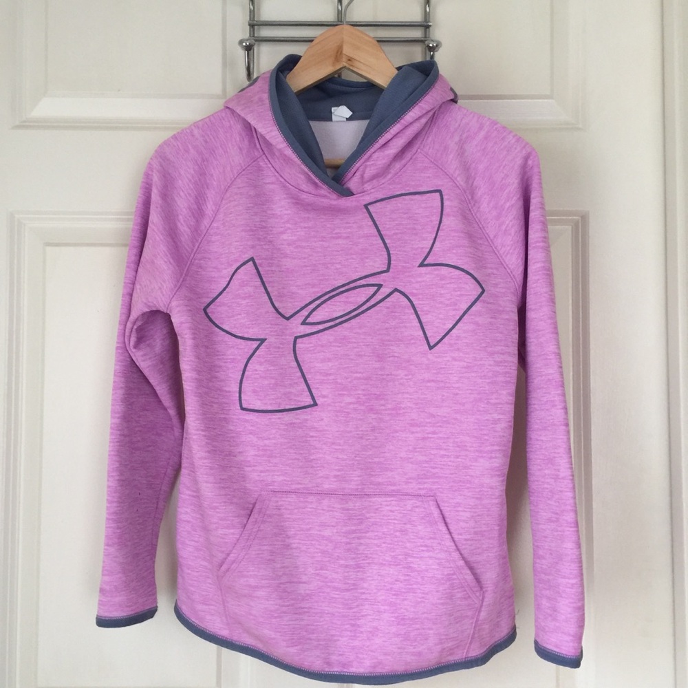 Under Armour pink and gray hoodie
